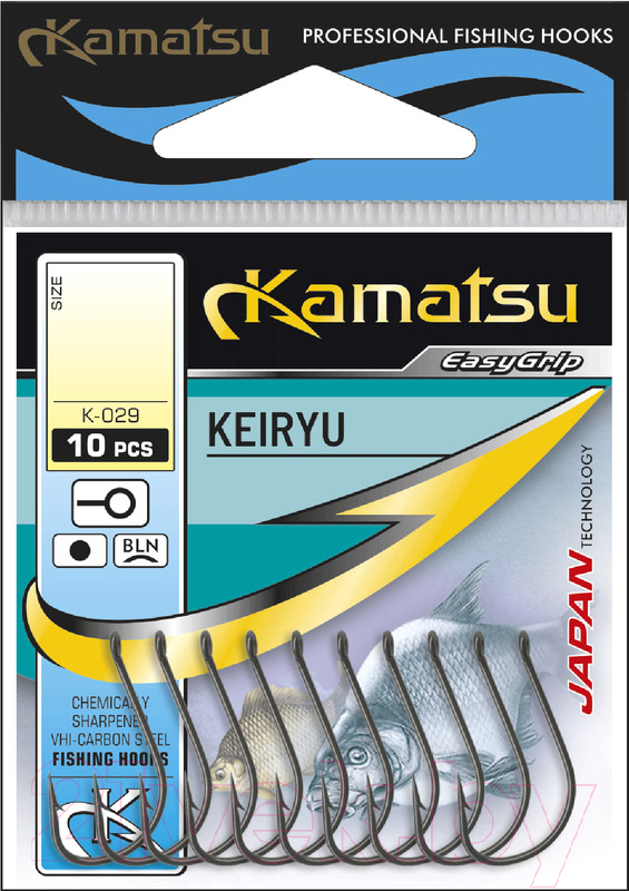 Набор крючков рыболовных KAMATSU Keiryu Bln / 513000314 (10шт)