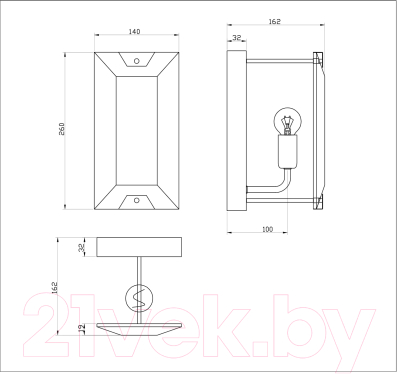 Бра Moderli Rizar V10472-1W