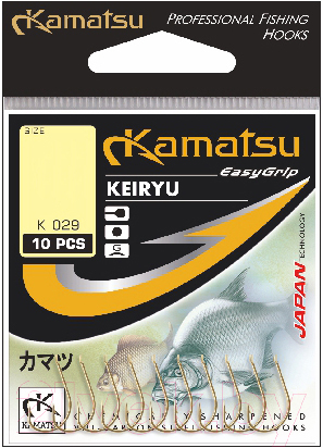 Набор крючков рыболовных KAMATSU Keiryu Gold / 513000108 (10шт)