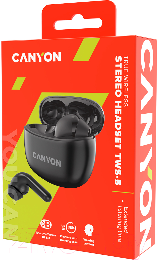 Беспроводные наушники Canyon TWS-5 / CNS-TWS5B