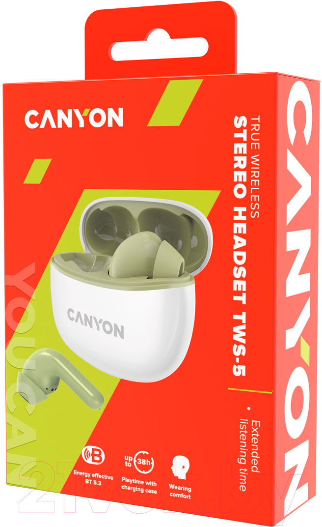 Беспроводные наушники Canyon TWS-5 / CNS-TWS5GR