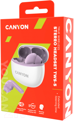 Беспроводные наушники Canyon TWS-5 / CNS-TWS5PU