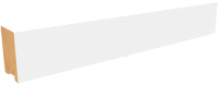 Рейка интерьерная STELLA Ривьера МДФ Белая (2700x30x40) - 