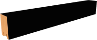 Рейка интерьерная STELLA Ривьера МДФ Black Edition (2700x30x40) - 