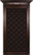Вешалка для одежды Мебелик Сильвия Н3 (коричневый/темно-коричневый) - 