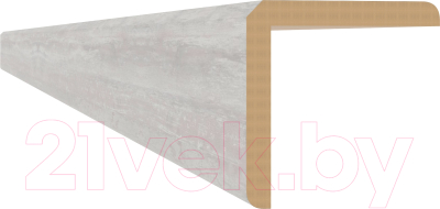 Уголок отделочный STELLA Exclusive универсальный для МДФ Ледяное Дерево (2700x24x24)