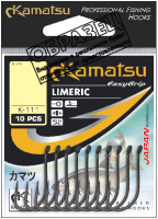 Набор крючков рыболовных KAMATSU Limeric Gold / 512800104 (10шт) - 