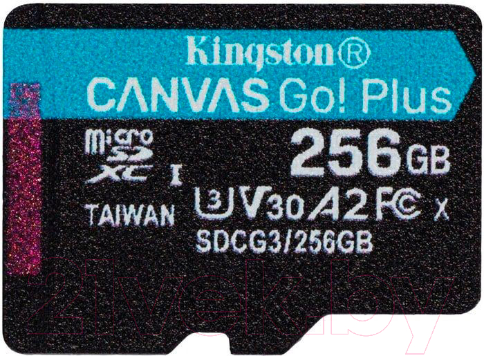 Карта памяти Kingston Canvas Go Plus microSDXC 256GB (SDCG3/256GBSP)