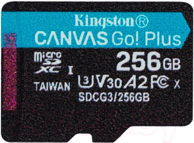 Карта памяти Kingston Canvas Go Plus microSDXC 256GB (SDCG3/256GBSP)
