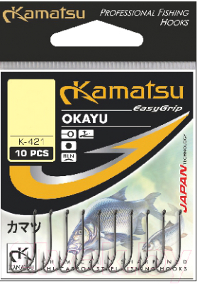 Набор крючков рыболовных KAMATSU Okayu Gold / 513500106 (10шт)