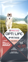 

Корм для собак Opti Life, Для взрослых собак с чувствительной кожей с лососем / 433069