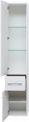 Шкаф-пенал для ванной Aquanet Августа 35 L / 274026 (белый)