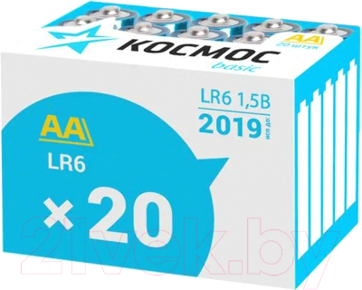 Комплект батареек Космос LR6 20BOX / KOCLR620BOX