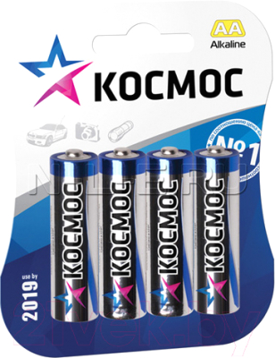 Комплект батареек Космос LR6 4B / KOCLR64BL