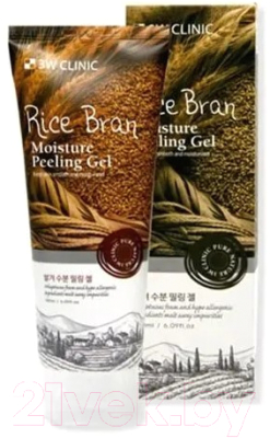 Пилинг для лица 3W Clinic Rice Bran Moisture Peeling Gel  (180мл)