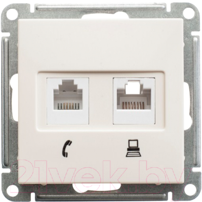 Розетка Systeme (Schneider) Electric W59 RSI-251TK5E-2-86