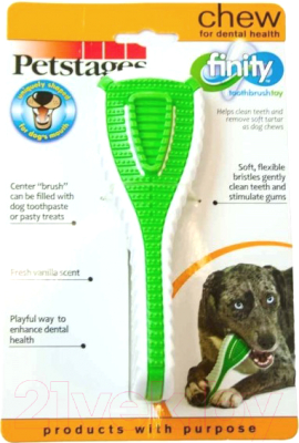 Игрушка для животных Petstages Finiti Toothbrush Toy / 1082