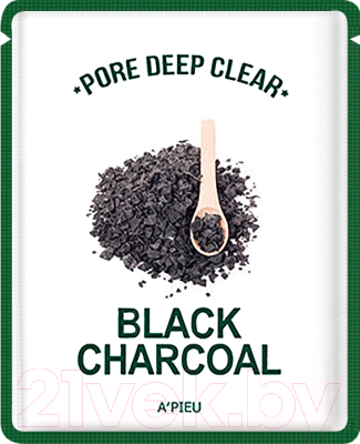 Маска для лица тканевая A'Pieu Pore Deep Clear Black Charcoal (25г)