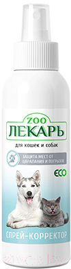 Средство отпугивающее для животных Zooлекарь ЭКО Для кошек и собак от царапанья и погрызов (200мл)