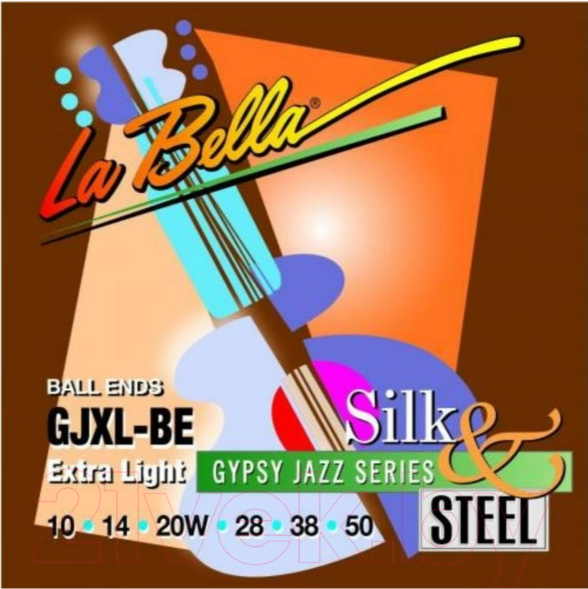 Струны для акустической гитары La Bella GJXL-BE