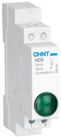 Лампа сигнальная Chint ND9-1/g / 594108 (зеленый) - 