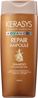 Шампунь для волос KeraSys Advanced Repair Ampoule Интенсивное восстановление Ампульный (400мл)
