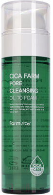 Гидрофильное масло FarmStay Cica Farm Pore Cleansing Oil To Foam (115мл)
