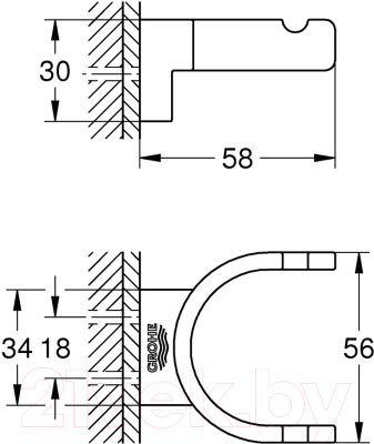 Крючок для ванной GROHE Selection 41049AL0