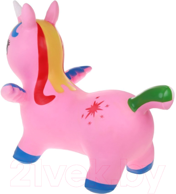 Игрушка-прыгун Moby Kids Единорог с крыльями / 646734 (розовый)