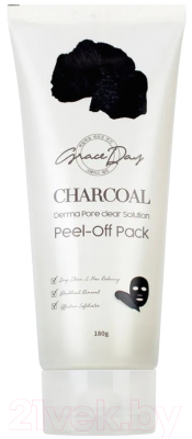Маска-пленка для лица Grace Day Charcoal Derma Pore Clear Solution Peel-Off  (180г)