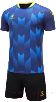 Футбольная форма Kelme Short-Sleeved Football Suit / 8251ZB1003-416 (XS, темно-синий/черный)