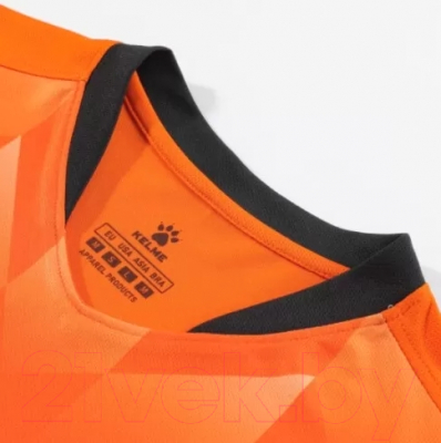 Футбольная форма Kelme Short-Sleeved Football Suit / 8251ZB1003-907 (2XL, оранжевый/черный)