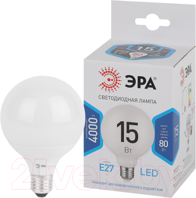 Лампа ЭРА LED G90-15W-4000K-E27 / Б0049078