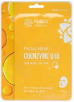 

Маска для лица тканевая AsiaKiss, Q10 Essence Facial Mask