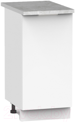 Шкаф-стол кухонный Интермебель Микс Топ ШСР 850-1-300 (белый премиум/венато)