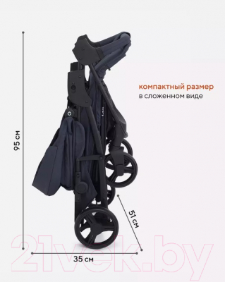Детская прогулочная коляска Rant Kira Basic / RA090 (графитовый)