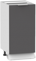 Шкаф-стол кухонный Интермебель Микс Топ ШСР 850-1-300 без столешницы (графит серый) - 