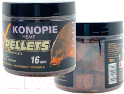 Насадка рыболовная Traper Pellets Конопля / 04088 (100г)