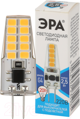 Лампа ЭРА LED-JC-2.5W-220V-SLC-840-G4 / Б0049092