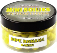 Насадка рыболовная Traper Method Feeder Mini Boilies Банан / 18393 (50г) - 