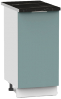 Шкаф-стол кухонный Интермебель Микс Топ ШСР 850-1-400 (сумеречный голубой/тунис) - 
