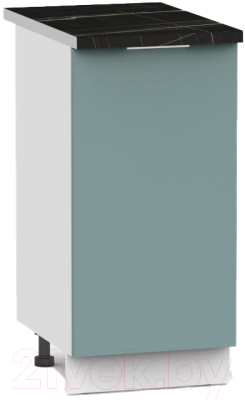 Шкаф-стол кухонный Интермебель Микс Топ ШСР 850-1-400 (сумеречный голубой/тунис)