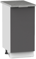 Шкаф-стол кухонный Интермебель Микс Топ ШСР 850-1-400 без столешницы (графит серый) - 
