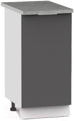 Шкаф-стол кухонный Интермебель Микс Топ ШСР 850-1-400 без столешницы (графит серый)