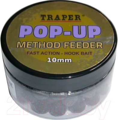 Насадка рыболовная Traper Method Feeder Pop-Up Палтус черный / 18357 (30г)