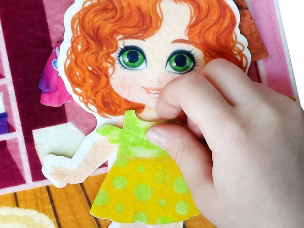 Развивающий игровой набор Десятое королевство Из фетра на липучках Одевашки / 04198
