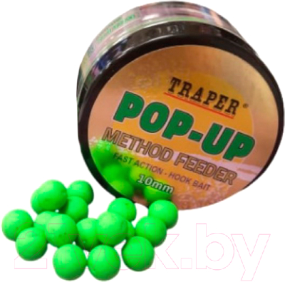 Насадка рыболовная Traper Method Feeder Pop-Up Марципан зеленый / 18356 (30г)