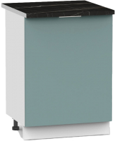 Шкаф-стол кухонный Интермебель Микс Топ ШСР 850-1-500 (сумеречный голубой/тунис) - 