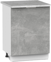 Шкаф-стол кухонный Интермебель Микс Топ ШСР 850-1-500 (бетон/венато) - 