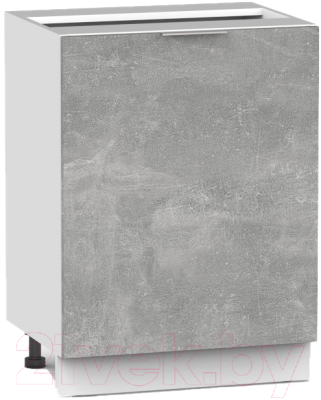Шкаф-стол кухонный Интермебель Микс Топ ШСР 850-1-500 без столешницы (бетон)